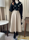 Milo Brushed Flare Long Skirt