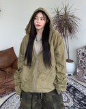 Kib Waterproof Shirring Wind Jacket