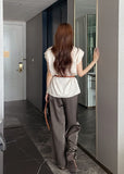 Roan Open Collar Cap Sleeve Blouse