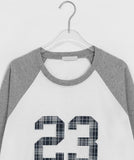 Delanto Patch Raglan Over Long Sleeve Tee