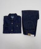 [unisex/summer yarn] Fred denim overfit short sleeve shirt