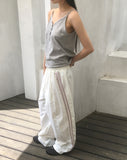 Carimo lace button sleeveless