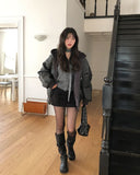 Philly Mink Fur Reversible Hooded Jumper