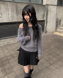 Yoni Angora Square Off Knit