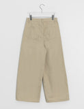 Tsukio Pintuck Cotton Wide Pants