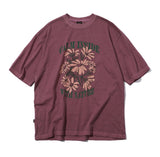 Peace Flower Pigment Short Sleeve T-Shirt