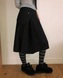 Stan Pleats Belt Midi Skirt Set