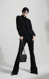 Suede High Collar Jacket