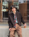 Flea Line Shoulder Wool Crop Cardigan