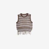 Mijeune Fringe Sleeveless Knitwear