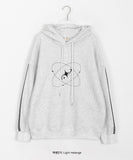 [BAONHAUS] Kelmo Line Brushed Printed Hoodie