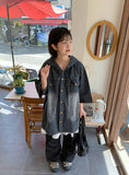 [unisex] Holet side color matching nylon wide pants