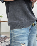 Coon Pigment Henry Neck Knit Short Sleeve