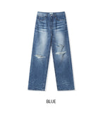 Hetz Damage Wide Denim Pants