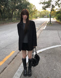 Empty Suede Frill Banding Mini Skirt