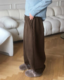 [3-step brushed] Shunu wide training jogger pants