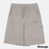Drag rivet sweat half pants
