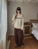 Marshall Lettering Long Sleeve Knit