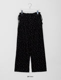 Wortz string velvet flower pants