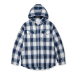 Ombre Check Western Hood Shirt