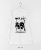 [unisex] Roydu Printing Over Long Sleeve Tee