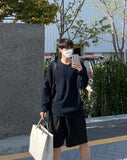 Linen Blend Semi Overfit Knit