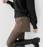 Year-End Party Look Mood Wool Luxury Short Pants
