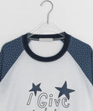 Stelline Star Color Matching Raglan Long Sleeve Tee