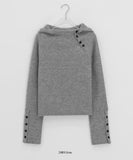 Sibyu Button Fleece Brushed Hoodie