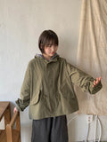 [unisex] Kuniki Hood Over Short Field Jacket