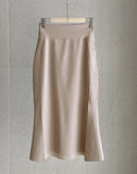 Wender Basic Slit Mermaid Banding Skirt