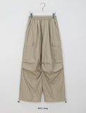 [unisex] Yuuya banding string parachute cargo pants