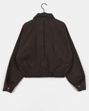 Wicon Collar Cotton Crop Short Jumper Jacket