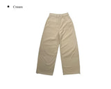 Forcial Brushed Corduroy String Wide Pants