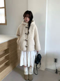 Gaed Wool Duffle Hood Fur Jacket