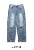 Henon Dart Cat Brush Denim Pants