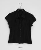 Anz Pure Cap Sleeve Semi-Crop Blouse