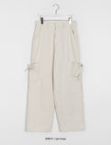 Lakki Bijo Ribbon Cotton Cargo Pants