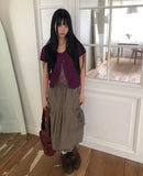 Meku Knit Short Sleeve Cardigan