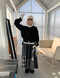 Oyui Color Round Basic Knit Cardigan