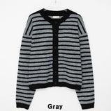 Hairy st color matching cardigan