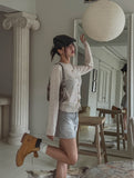 Teen Grey Brush Skirt