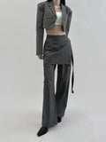 Pick D-Ring Wrap Skirt Pants