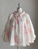 Holly Lane Flower Balloon Blouse