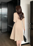 Colette Tailored Collar Double Flare One Piece