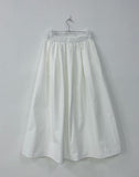Call banding flare long skirt