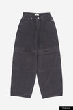 Knee pocket pigment cotton pants