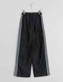 Harmons Track Raw Denim Banding Wide Pants