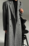 Grace Herringbone Wool Coat