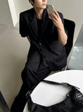 Two button half blazer jacket